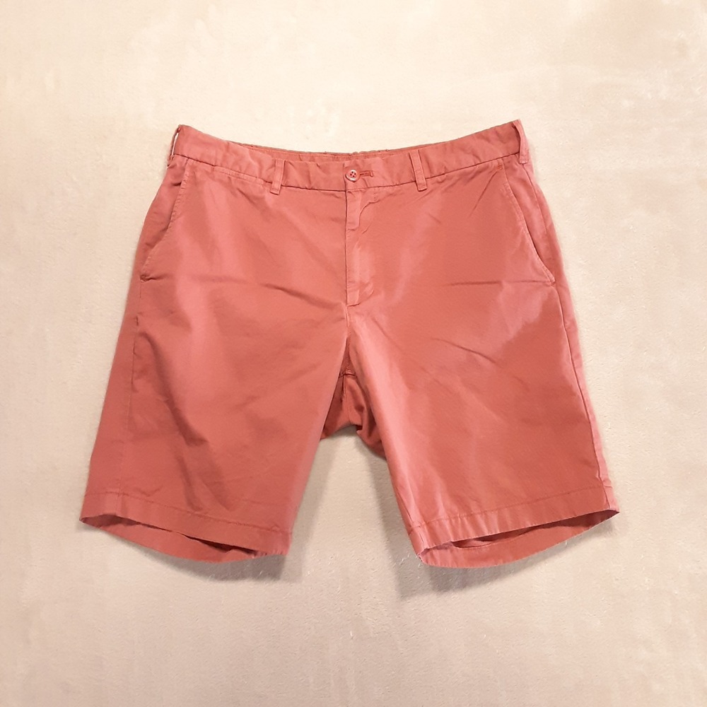 Uniqlo Mens Cotton Chino Shorts Medium 30-33 / 18 Wine Pink 8.5" Inseam